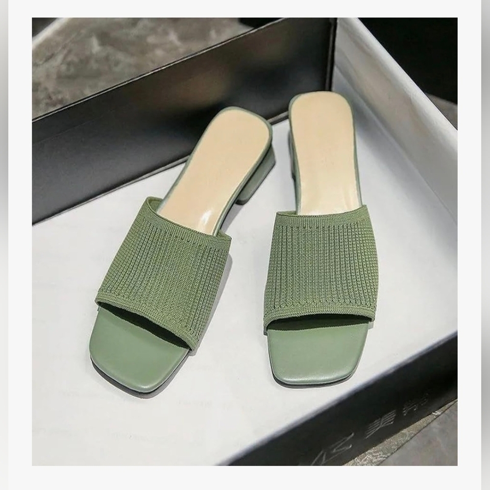 Women's Knit Mule Sandals #938